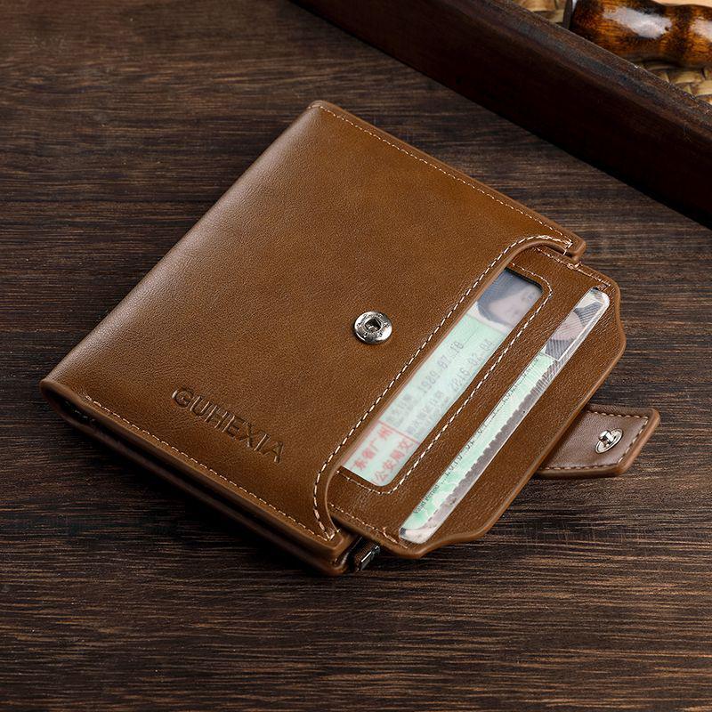 Men's Retro Short Wallet: Multifunctional, Large Capacity Card Holder & Driver's License Case