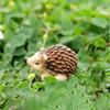 Mini Hedgehog Resin Figurine Miniature Animal Figures Cake Topper Decoration Tiny Hedgehog Ornaments for DIY Fairy Garden Moss Landscape Home Decor