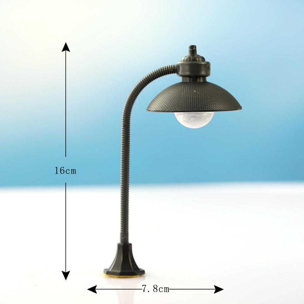 Model Street Lights Ornament PVC Solar Lamp Train Miniature