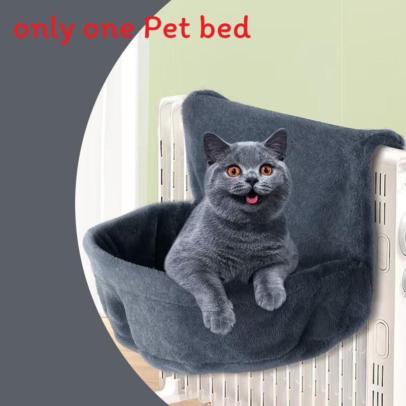 Pet Bed Hanging Style Plush Fabric Warm Cat Bed For Indoor And Outdoor Use