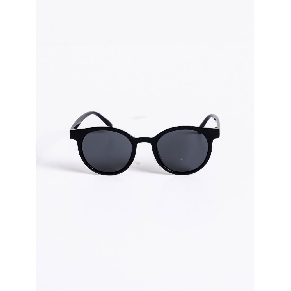 Daiso [Protecție UV Până la 99 ] Ochelari de Soare Rotunzi Simpli Negri