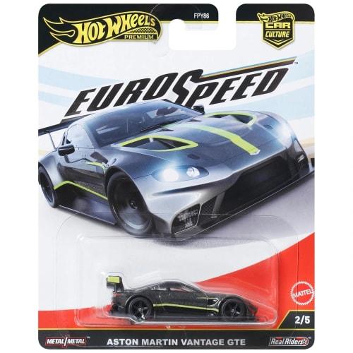 

Hot Wheels Car Culture Eurospeed Автомобиль Aston Martin Vantage GTE Игрушка Литой автомобиль для детей от 3 лет, Черный, JBK76