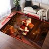 Merry Christmas Carpet for Bedroom Living Room Hallway Area Rug Santa Claus Soft Anti-slip Entrance Doormat Floor Mat Home Decor