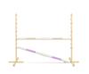 Ostacolo per Salto Hobby Horse 160cm, A-120cm, Due Barre - Beige e Viola Chiaro