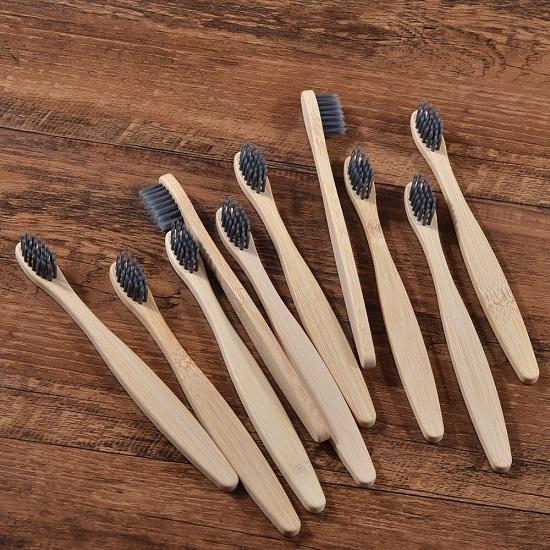 Kids 10pcs Soft Toothbrush Bristles Bamboo Toothbrush Eco Friendly Childrens Toothbrushes Biodegradable Oral Care Tooth Brush