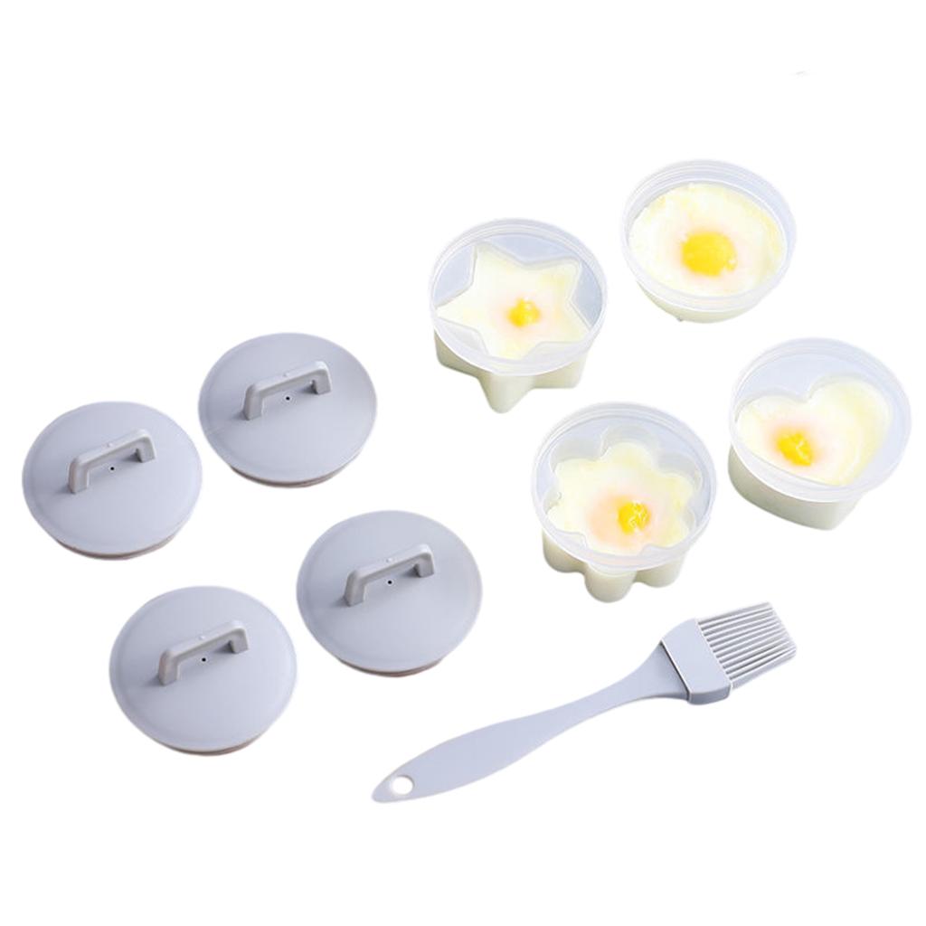 DIY Egg Cooker Oil Basting Brush Set Household Egg Steaming Mould For Home Kitchen