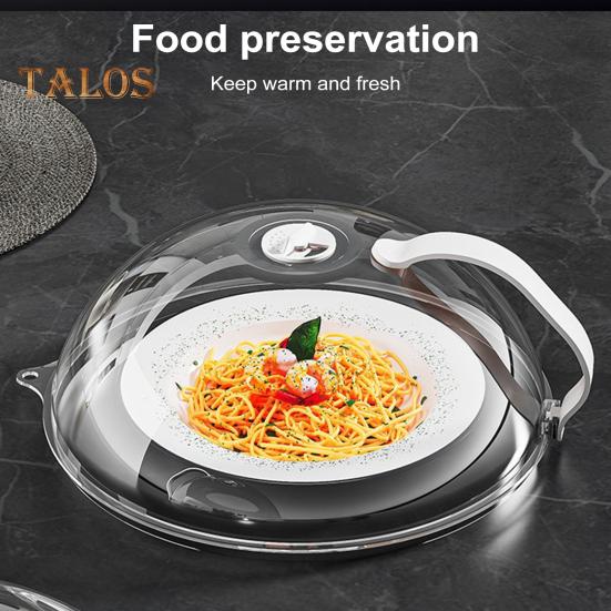 Capa Anti-Salpicos para Micro-ondas Resistente ao Calor Capa Anti-Salpicos Livre de BPA Tampa Transparente com Ventilação Ajustável e Alças Frias ao Toque Protetor de Alimentos Anti-Salpicos