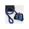 Purple Pet Puppy Large Dog Medium Dog L-Type Harness + Leash Set L, Blue