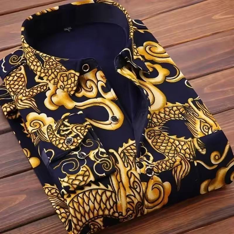 2025 Men's Autumn Winter Thick Warm Long Sleeve Plaid Shirt Thick Fleece Warm Casual Shirts for Men Oversized Plaid Shirts Male