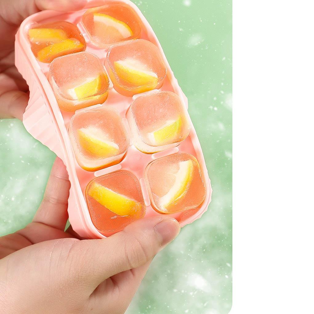 Tragbare Wiederverwendbare Silikon Eiswürfelform Bar Club Flexibel Staubdicht Weineiswürfelform mit Deckel Gadget Zubehör