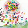 Diy Soft Pottery Bead Separation Mixed Color Fruit Cartoon English Letters Perforated Loose Beads, Sliced Bracelet Material