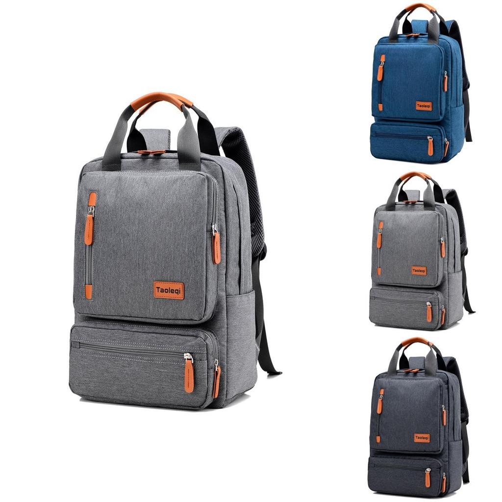 Versatile Large-capacity Canvas Schoolbag Perfect For Laptop And Daily Essentials