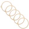 5Pcs Embroidery Hoop Frame Round Wide Bamboo Portable Desktop DIY CrossStitch Supplies 19cm