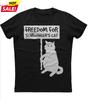 Freedom For Schrodingers Cat Funny Graphic Phrase TShirt Summer Cotton ONeck Short Sleeve Mens T Shirt New S3XL