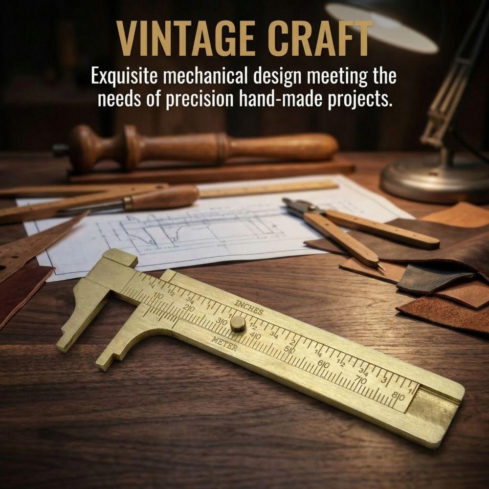 MM Inch Brass Caliper Dual Scale Measuring Tool Precision Measurement Tool Length Measurement