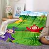 1pc Flannel Blanket, Teletubbies,Landscape,Colors Pattern Printed Blanket, Sofa Bed Sofa Car Office Camping Travel Warm And Comfortable Soft