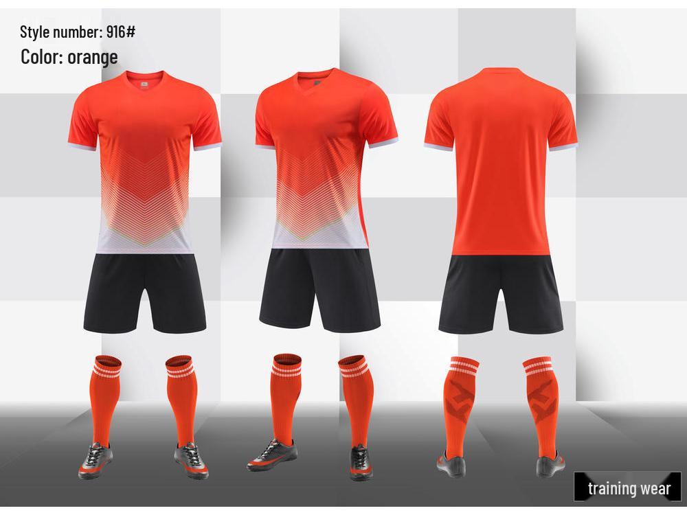 Customized Short Sleeve Football Jersey Set for Men, Women & Kids - Includes Number Printing for Team & Training