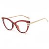 Vintage Cat Eye Anti Blue Light Optical Lens Glasses Women Luxury Myopia Customize Prescription Photochromic Eye Glasses Frame