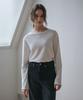 VEM.VER Raw Edge Long Sleeve T-Shirt_Ivory