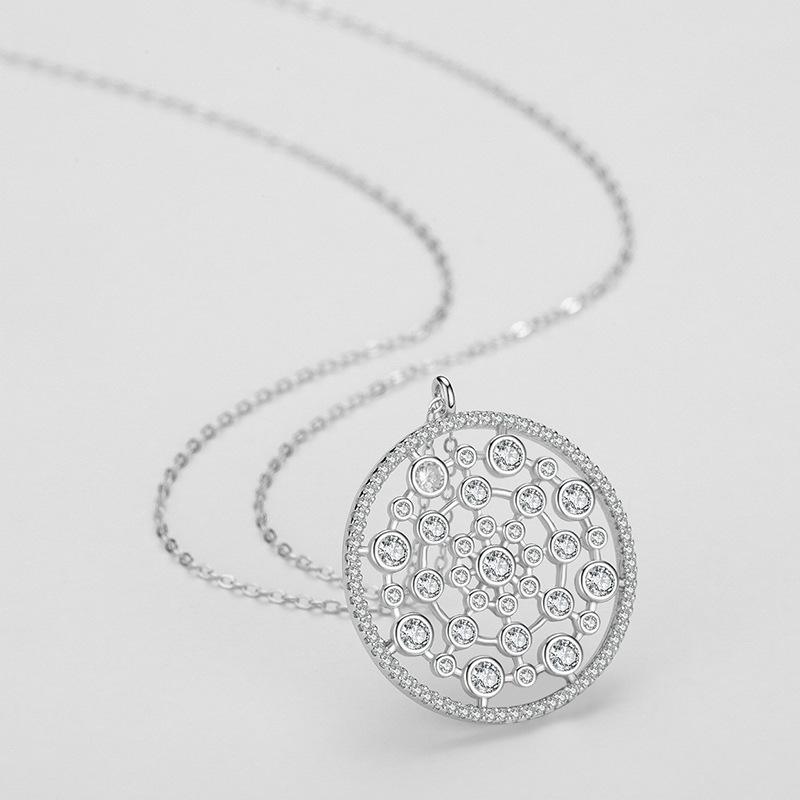 Tancise S925 Sterling Silver Colier cu pandantiv cu personalitate de lux Colier clasic Tide pentru femei Colier Cadou de petrecere