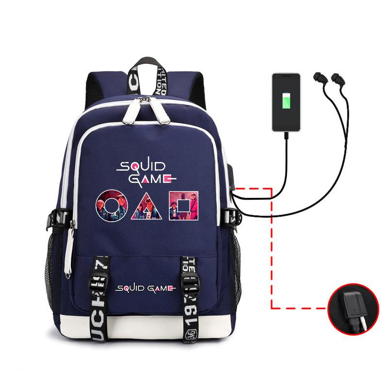 Spot Backpack, Large Capacity Student Backpack with USB, Computer Bag.