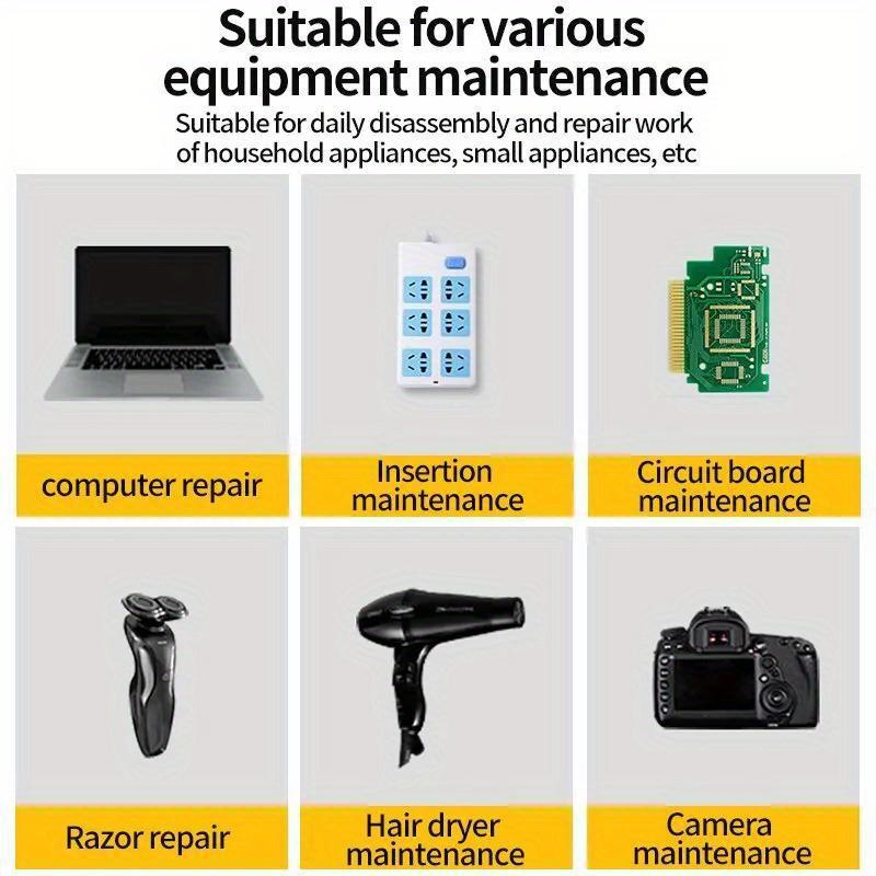 12-in-1 Precision Screwdriver Kit Torx, Flat, Phillips & Hex Bits (for Smartphones, Tablets, Electronics, Home Repairs & Smart