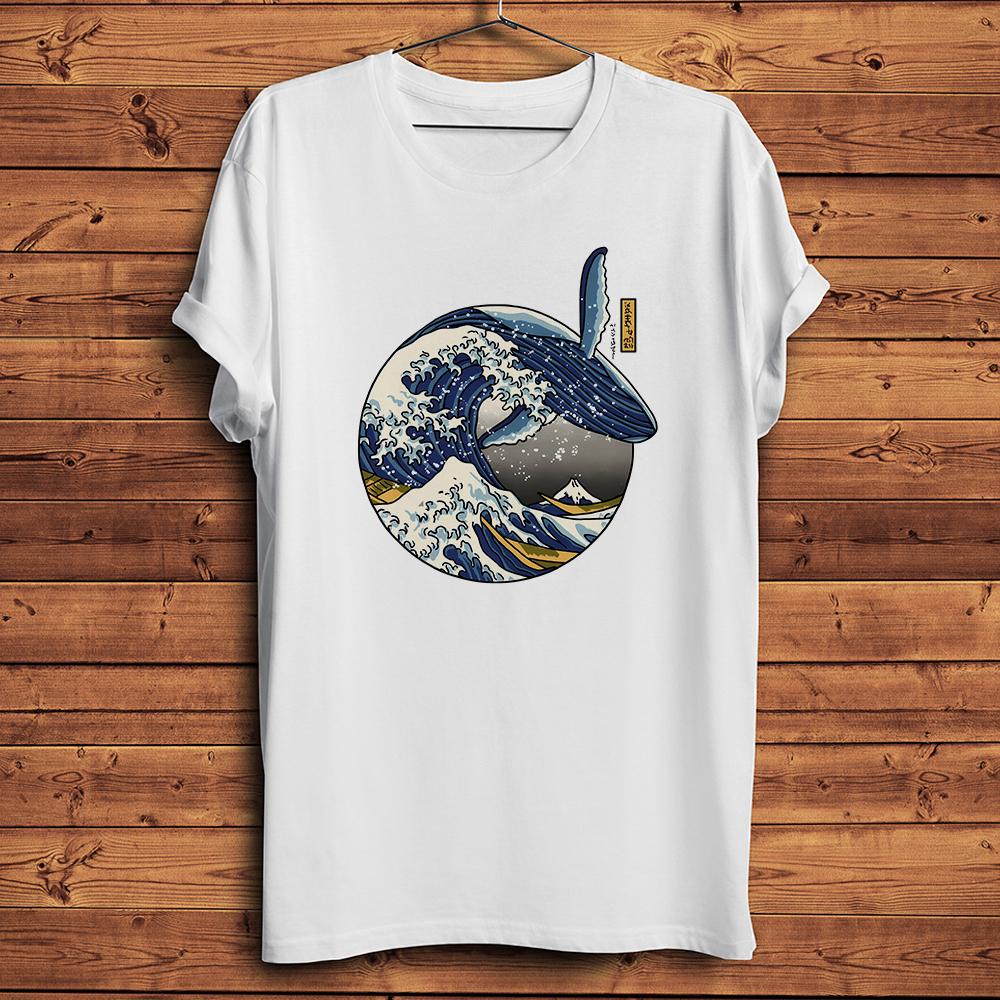 

Great Whale Wave Off KanagawaFunny Ukiyo TshirtOneck Casual Short Sleeve TShirtUnisex TeeBreathable Nocracking Printing S