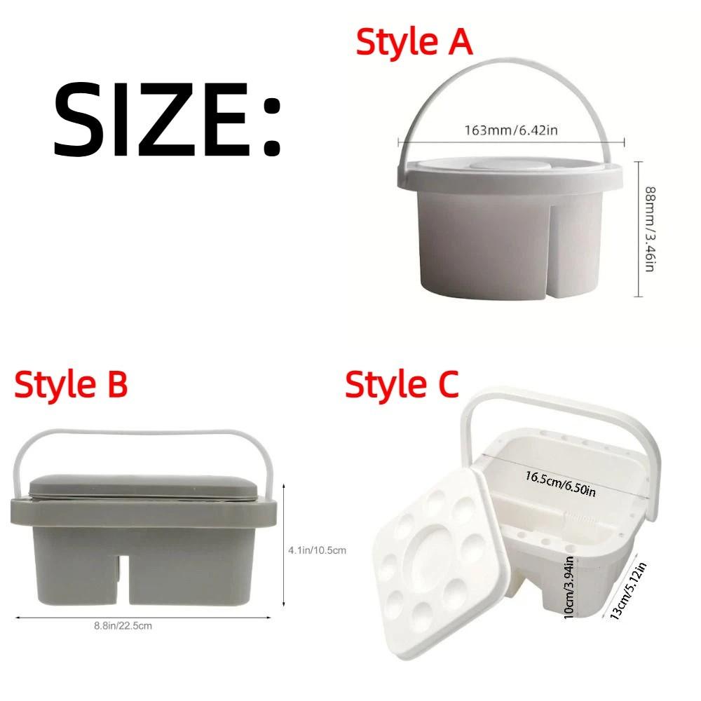 Portable Paint Brush Washer Handheld Brush Cleaning Tool Brushes Tray Basin  Art Supplies