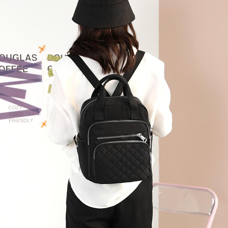 Quilted Backpack for Women – Stylish Multi-Use Bag with Multiple Pockets & Adjustable Straps – Perfect for Work, School & Daily Use