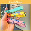 Cute Silicone Animal Keychain Adorable Bunny Duck Dinosaur Bear For Bags And Cars