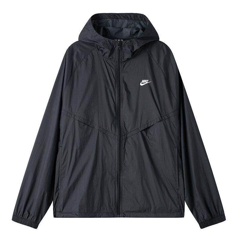 Nike WINDRUNNER Jacken Herren Schwarz/Weiß Mit Kapuze Nicht Abnehmbar Moderat Sonstige IO9628-010