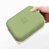 Silicone Lunch Box Four Compartment Leakproof Bento Box Microwavable Anti-fall Crisper Portable Office Picnic Food Container