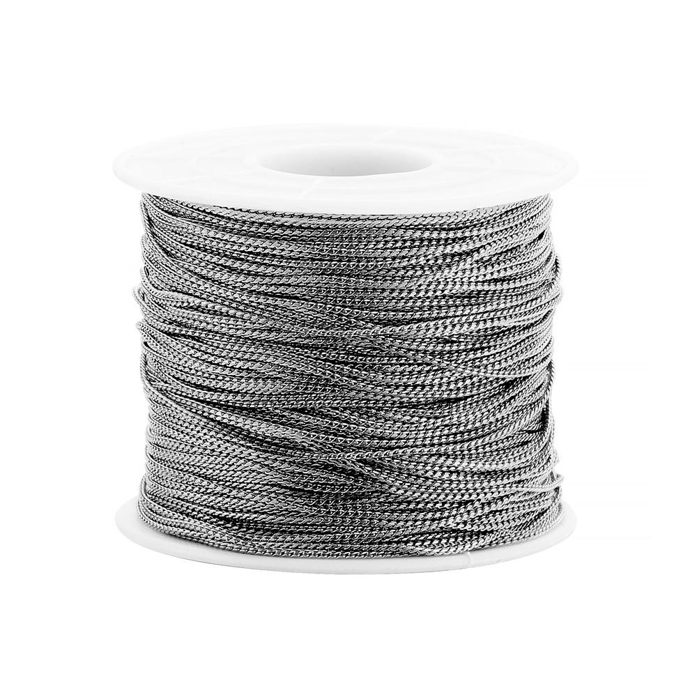 5M/Lot 1MM Rhodium Color Necklace Chains Red Copper Snake Chain Handmade For DIY Jewelry Making Findings Materials Supplies