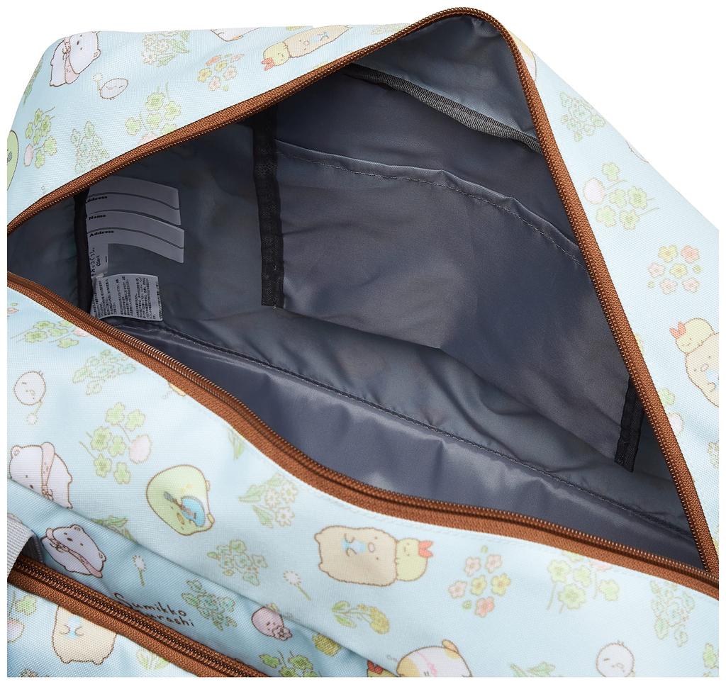 [Titelrolle] Sumikkogurashi Boston Tasche, Reise, Großes Fassungsvermögen 40L, Geeignet für ein oder zwei Nächte, Inklusive Schultergurt, 2-Wege, Limette, Größe F