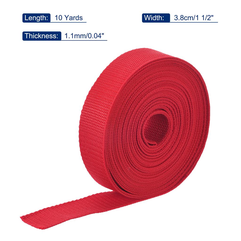 38mm 10Yards  Polypropylene Webbing Strap Belt Tape Heavyweight Strapping Band for Outdoor Tent Accessories Sewing Bag Luggage
