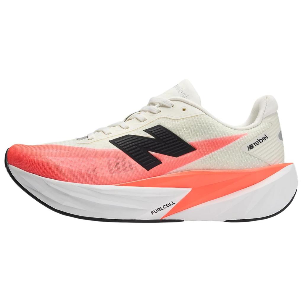 New Balance FuelCell Rebel V5 Abrasion Resistant Low Top Running Shoes Unisex White Red