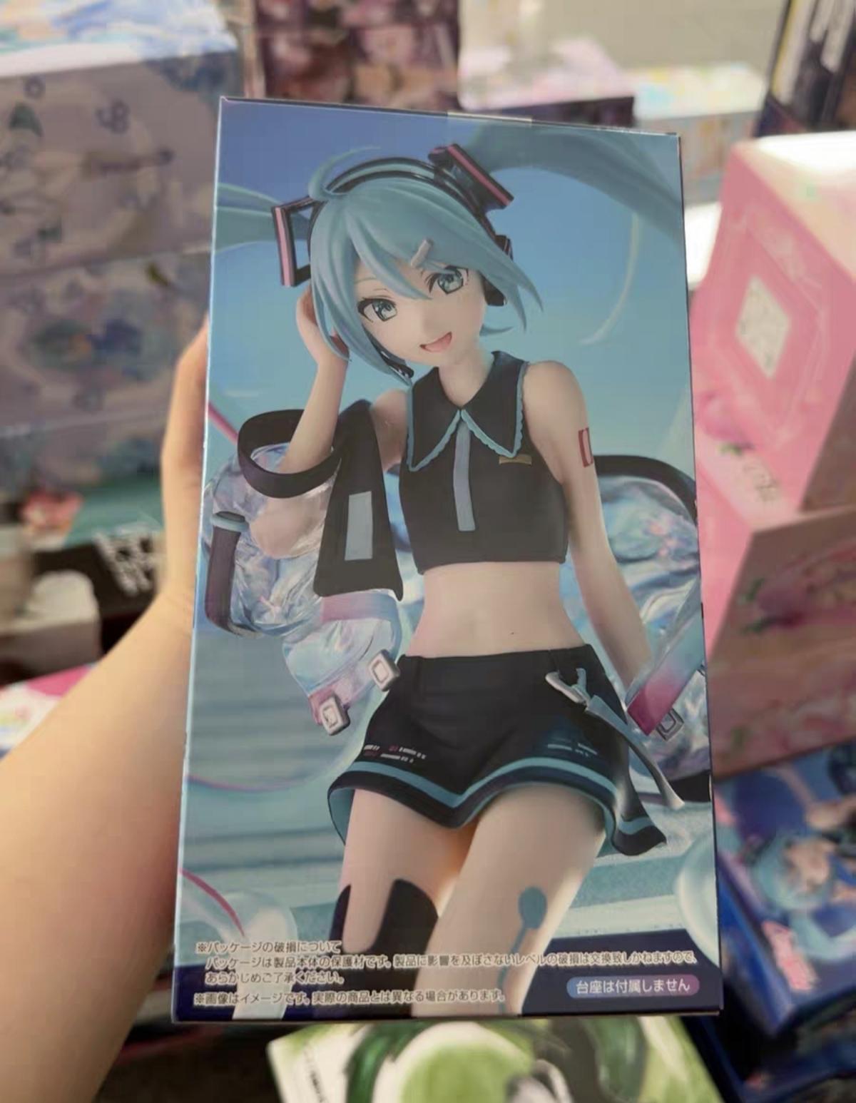 al Furyu Hatsune Miku Vocaloid Colorful Technology Action Figure Kawai Noodle Stopper Figure Toy Pvc Model Collection Gift