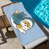 kawaii cartoon cat kitten cute M-Mofusand Towel soft Beach Towels Trip swim Pool bathing Towel Gym Spa home Decor Gift Holiday