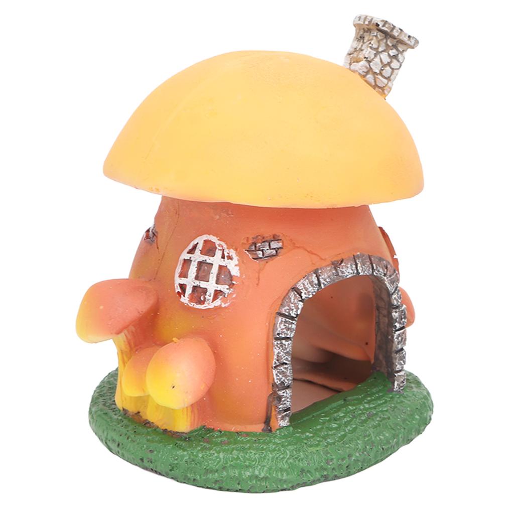 Aquarium Mushroom Castle Ornament Simulation Resin Hand Crafted Fish Tank Landscape Decoration for Aquarium Fish Tank