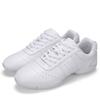White aerobics shoes children's fitness shoes gymnastics sports dancing shoes cheerleading shoes women's square dancing shoes