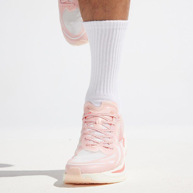 361 Feiran 2 Slip Resistant, Abrasion Resistant, Lightweight Low Top Running Shoes Unisex Soft Peach Pink 672312214-2