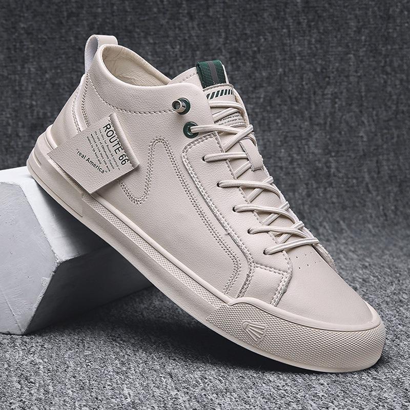 Fashion Classic Men's White Shoes, Men's Flat-soled Comfortable Casual Shoes, Outdoor Walking Shoes, Fashionable Casual Sports Shoes