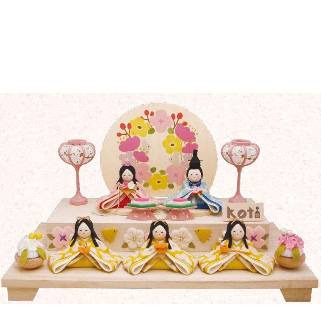

Куклы-хина Коти Пушистый цветок, пятиярусные, пять персон