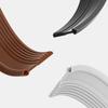 28/50mm Height Door Seal Strip Flexible Soft TPE Under Door Weatherstrip 1M SelfAdhesive Dustproof Windproof Stripping