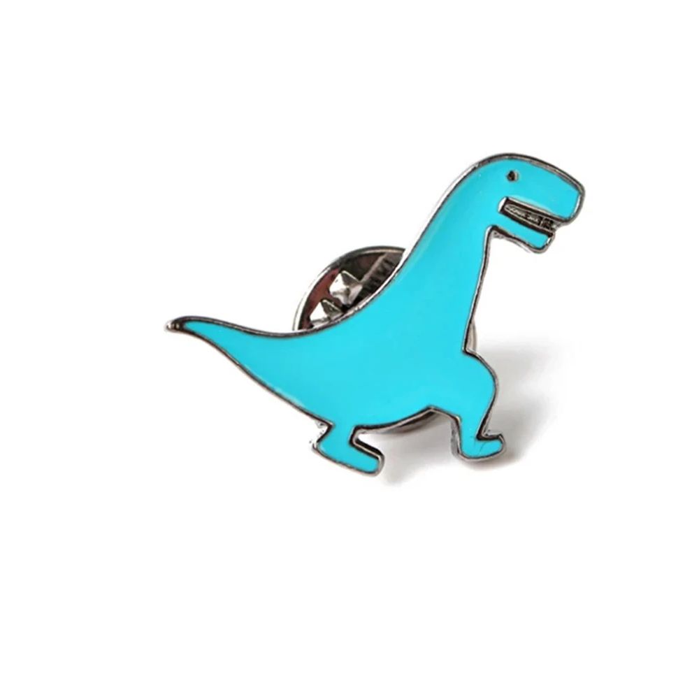 5 Colors Fashion Dinosaur Dragon Brooches Button Pins For Women Kids Collar Badge Animal Jewelry Wholesale