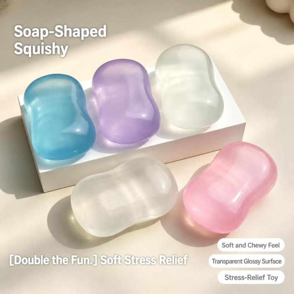 Petrolatum Material Coconut Oil Soap Stress Ball Decompression Pinch Toy For Kids Adults