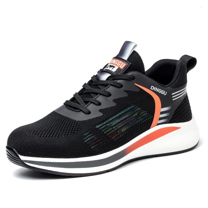 Men Casual Breathable Steel Toe Cap Work Safety Shoes  Designer Summer Safe Boots Outdoors Worker Security Footwear Protect