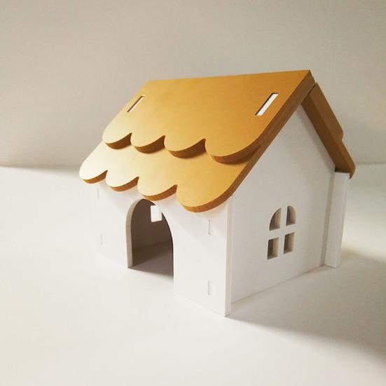 Hamsterhaus, Spielzeug, Haustier, Kleintier-Versteck, Hütte mit porösem Design, belüfteter, sicherer Nistplatz für Hamster, Goldbären, Eichhörnchen