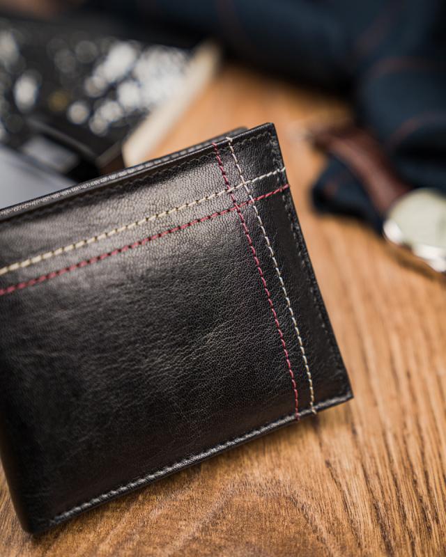 Always Wild® Heren Leren Kaarthouder Portemonnee