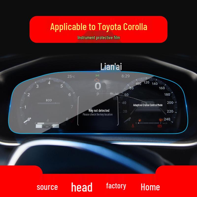 Toyota Corolla Navigation & Console Protection Film - Fits 25 Models